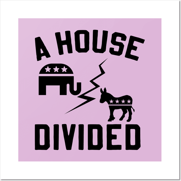 A House Divided Republican Democrat Voters Wall Art by screamingfool